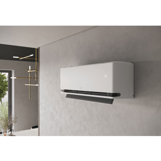 LG bevėjis sieninis oro kondicionierius DUALCOOL AI Deluxe Soft Air 3.5/3.7 kW