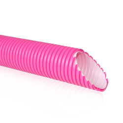 Lankstus, iš išorės gofruotas, antistatinis, antibakterinis ir antigrybelinis ortakis AGIX75, rožinės spalvos (50 metrų)