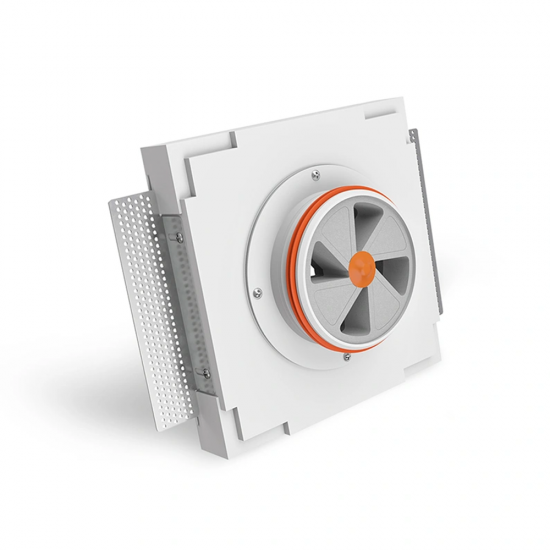 Kvadratinis gipsinis priglaistomas difuzorius ERGOVENT KVADRO - 100 mm (su sklende)