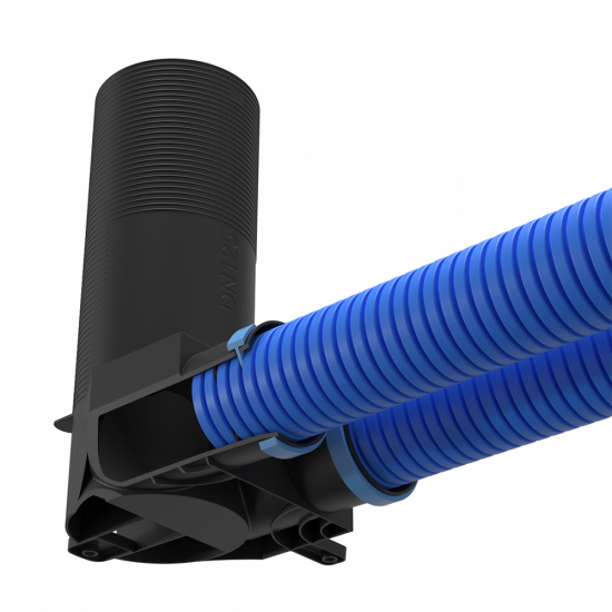 Antistatinė plastikinė difuzoriaus dėžutė 2xd75, d125