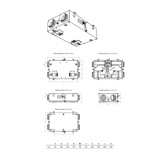 Rekuperatorius Brofer RDCD25SK