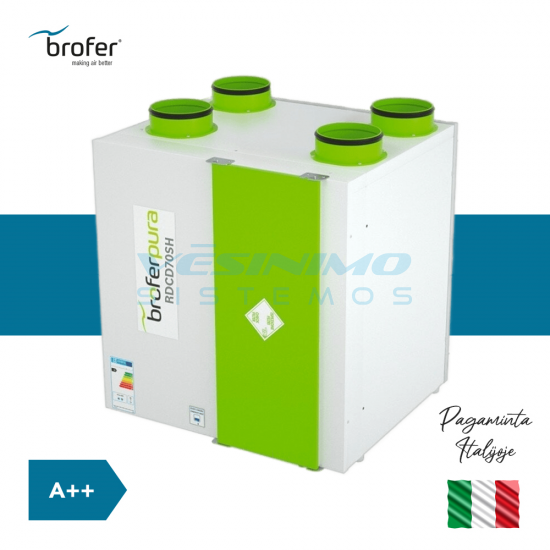 Rekuperatorius Brofer RDCD70SH Rekuperatorius Brofer RDCD70SH