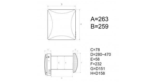 Mini rekuperatorius Brofer RUCTS EVO 160