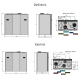 Rotacinis rekuperatorius ENSY WAVE AHU-400B su Wi-Fi ir Bluetooth valdikliu