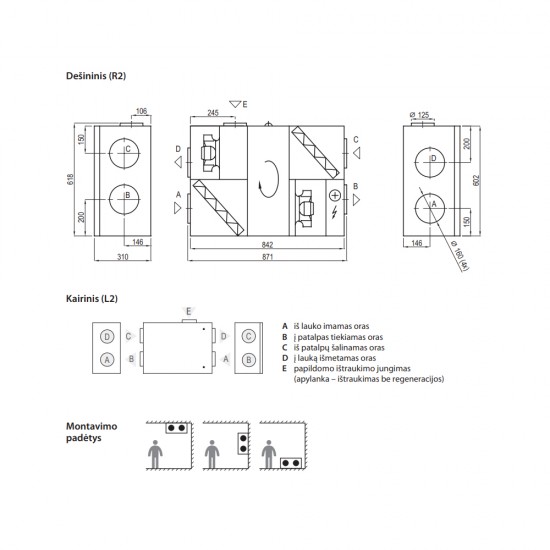 Rekuperatorius Komfovent Domekt R 250 F C8
