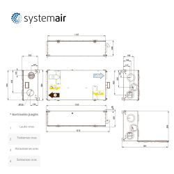 Rekuperatorius Systemair SAVE VSR 150/B