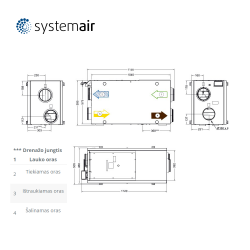 Rekuperatorius Systemair SAVE VSR 300