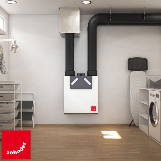 Plokštelinis rekuperatorius Zehnder ComfoAir 375 HRV (su tenu)