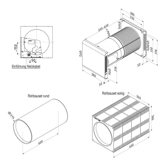 Mini rekuperatorius Zehnder ComfoSpot 50