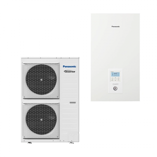 Panasonic šilumos siurblys oras-vanduo be boilerio Aquarea T-CAP Bi-Bloc (H karta) 12 kW (trifazis)
