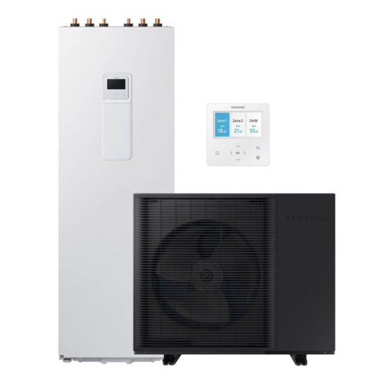 Samsung šilumos siurblys oras-vanduo EHS MONO R290 No Pump + ClimateHub, 8 kW (trifazis)