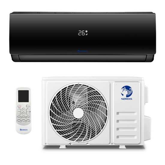 NØRDIS sieninis šilumos siurblys oras-oras SIRIUS juodos spalvos, 2.60/2.61 kW